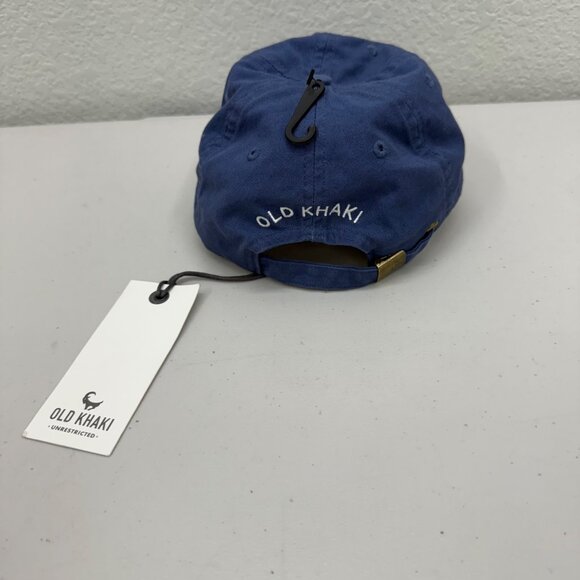 Old Khaki Unrestricted Mountain Goat Applique Distressed Strapback Hat Cap NEW - Picture 3 of 7